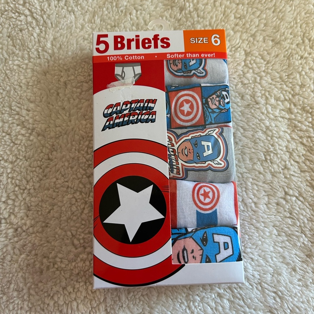 Captain America Boys' Briefs Pack